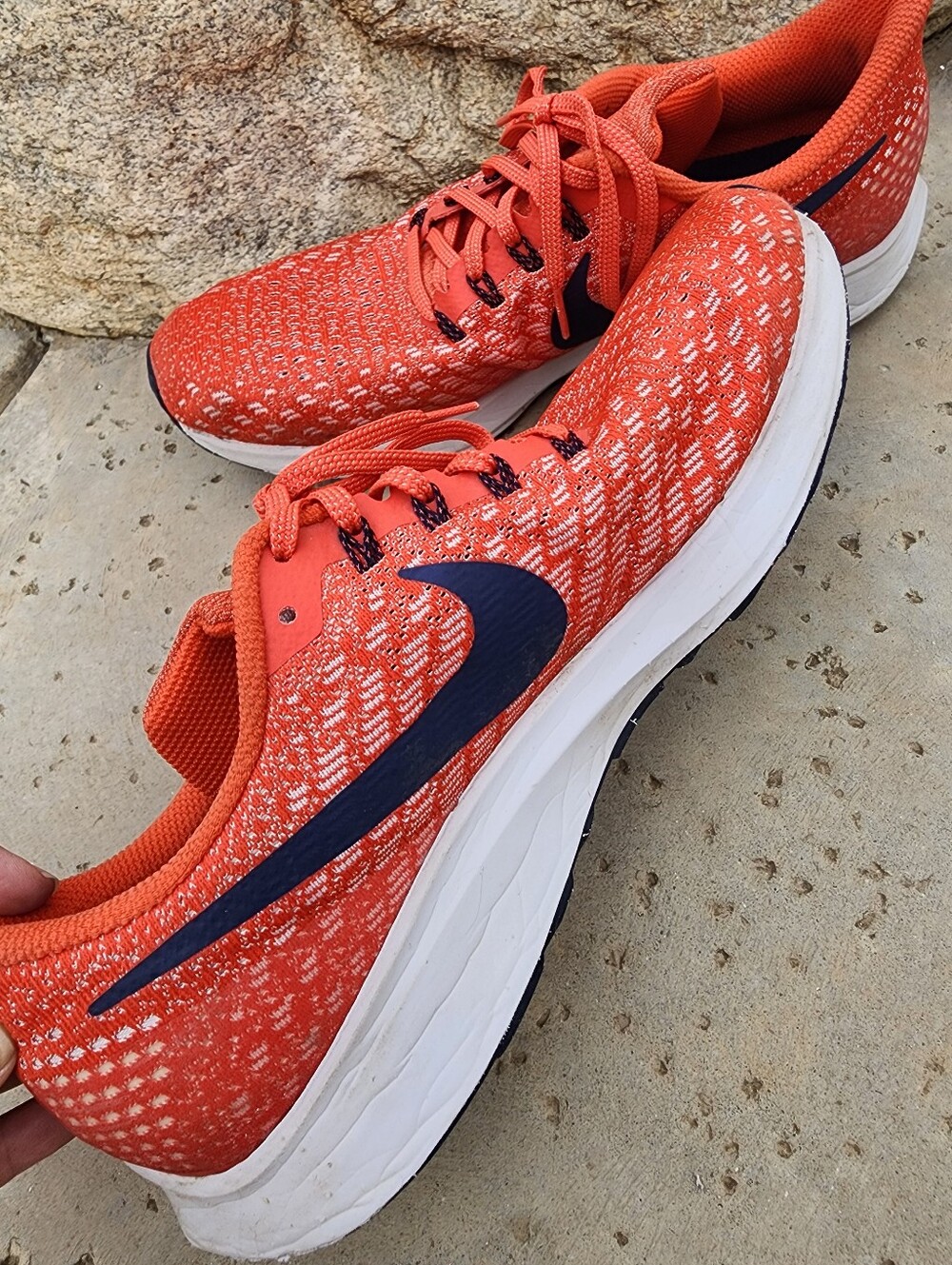 Nike Air Zoom Pegasus 35 Running Shoes Red Navy Men’s 10